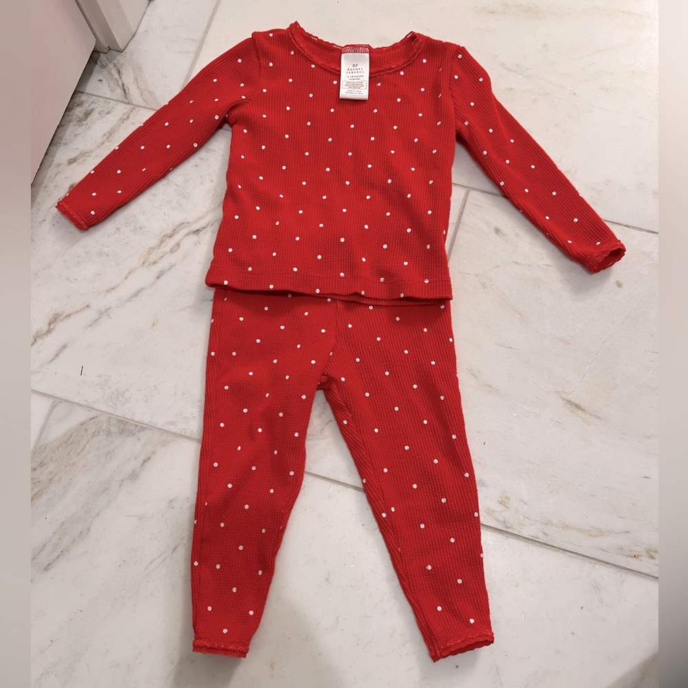 rachel parcell thermal sleep white polka dot
